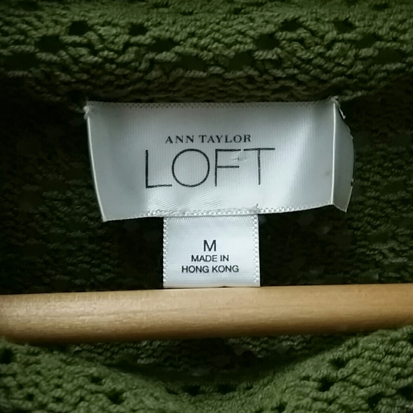 Ann Taylor Loft Long Sleeves Green Knit - Picture 4 of 9